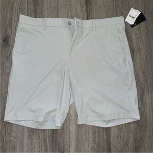 Callaway Light Gray Men's Flat Front Shorts